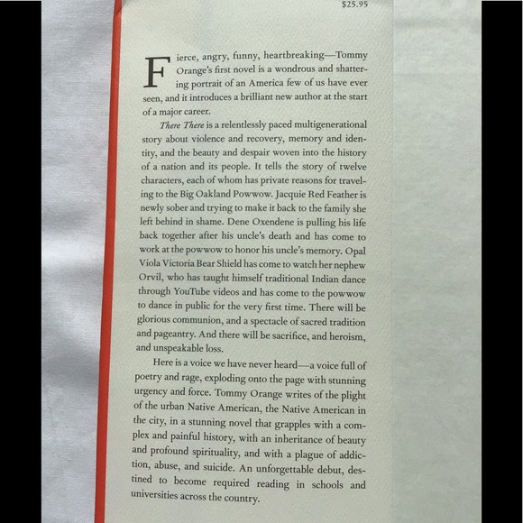 There There First Novel by Cheyenne Tommy Orange Hardcover Book - Picture 3 of 9